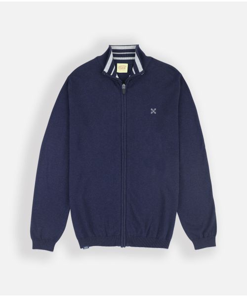 Pull PEZIP - Deep Marine Chiné
