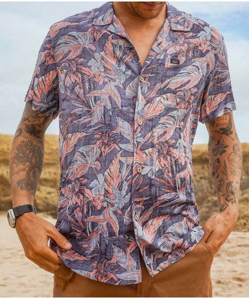 Chemise TROPICS - Deep Marine
