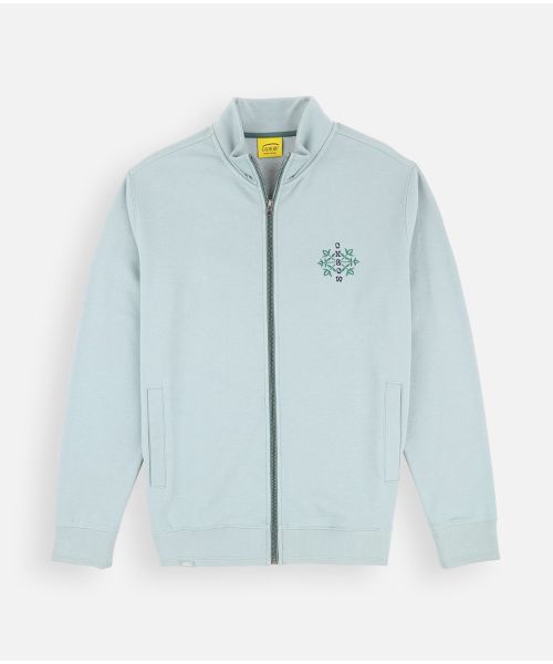 Sweat zippé TABULA - Eucalyptus