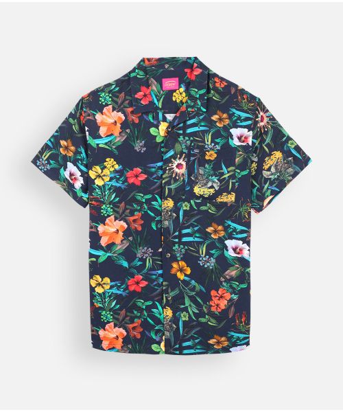 Shirt BLOOM - Deep Marine