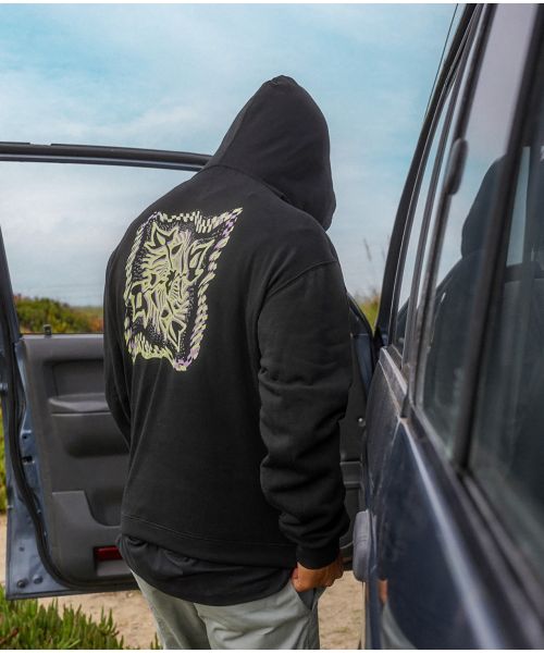 Hooded sweatshirt DISTORTED - Noir