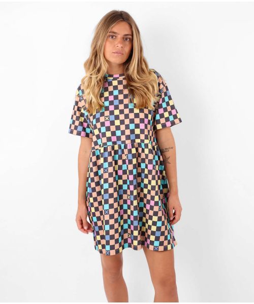 Robe courte POPDAMS - Multicolore
