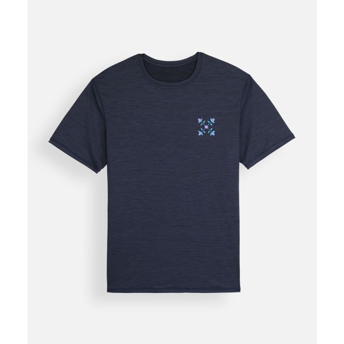 Camiseta de surf TEREGOR - Deep Marine Chiné