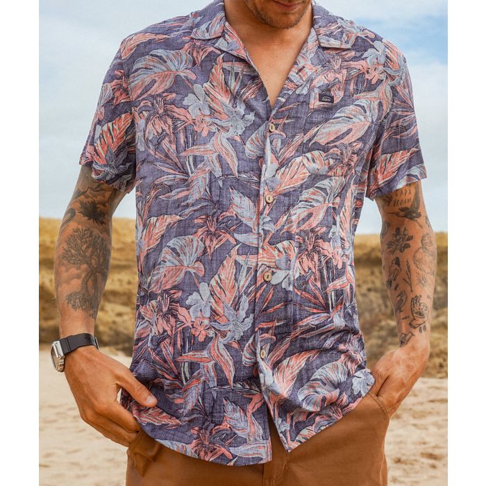 Chemise TROPICS - Deep Marine