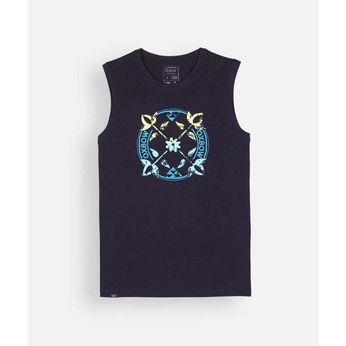 Tee-shirt SUNFADED - Deep Marine