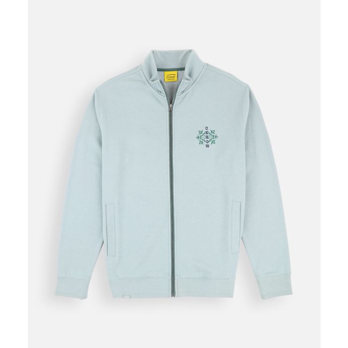 Zipped sweatshirt TABULA - Eucalyptus