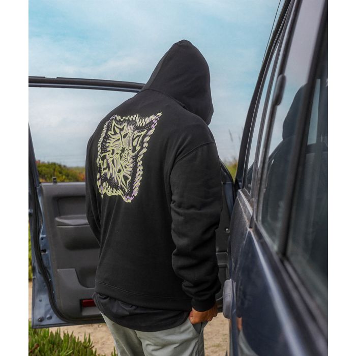 Hooded sweatshirt DISTORTED - Noir