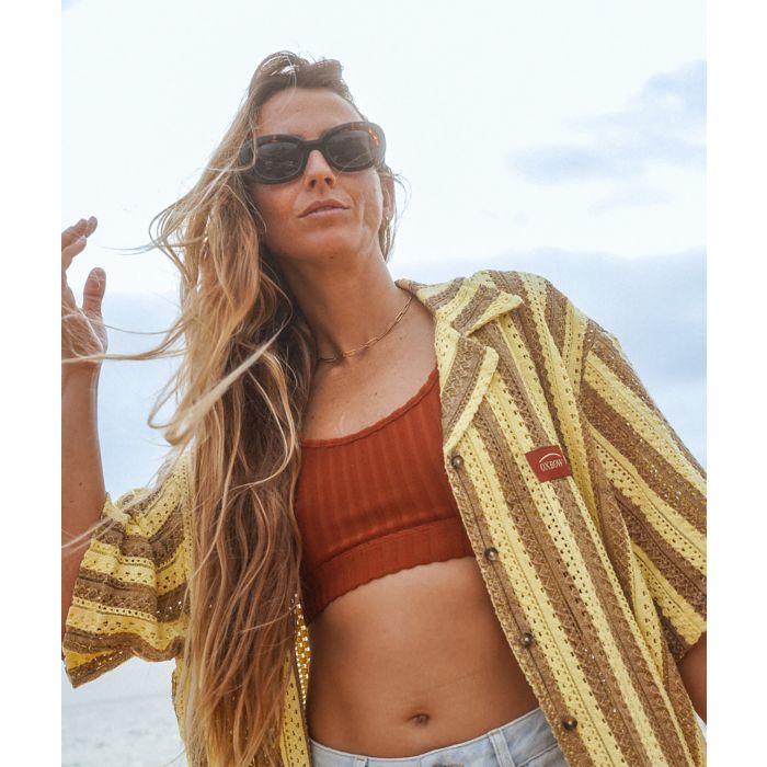 Camisa CROCHET - Camel