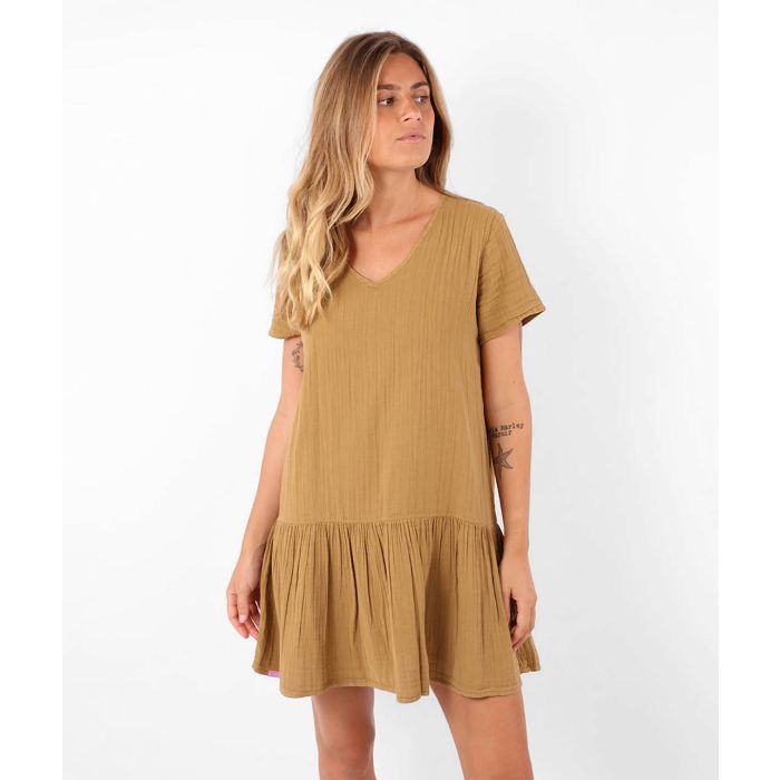 Short dress DOMINGO - Camel