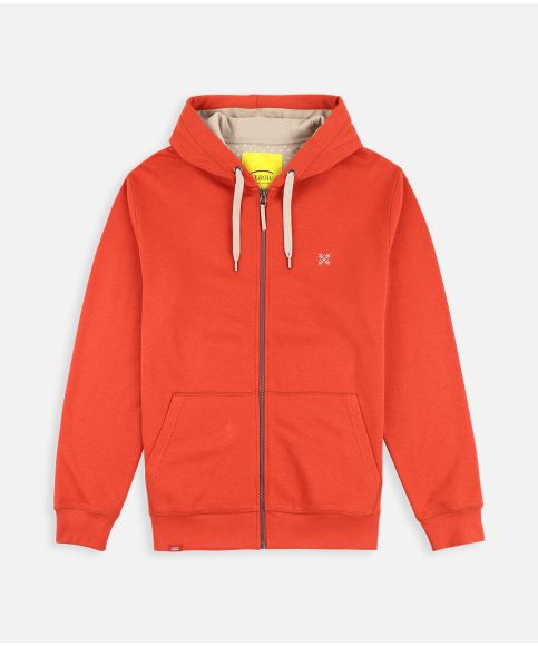 Zipped sweatshirt SALET - Chilli Pepper