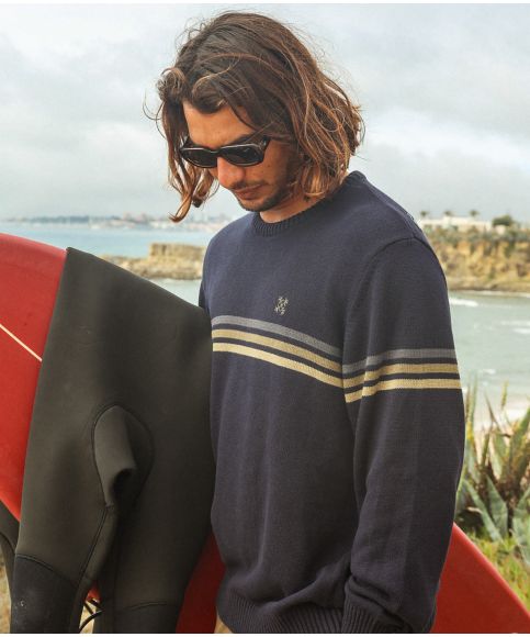 Sweater HORIZON - Deep Marine