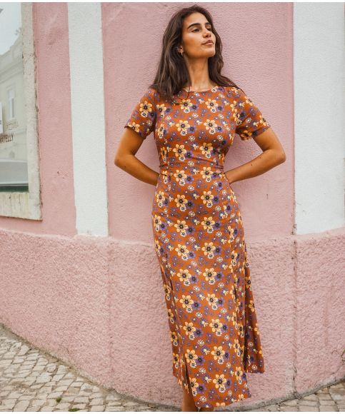 Robe longue LAVITRA - Moka