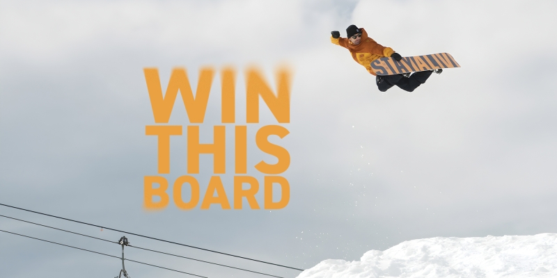 ¿Quién quiere ganar una tabla de snowboard? 